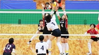 TOKYO select team  vs OKAYAMA select team  1st set | Japan Junior HS Women's volleyball2019