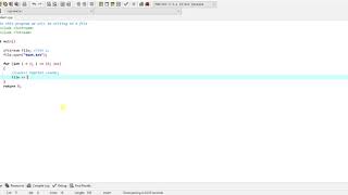 File Input and Output Part II
