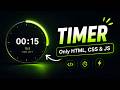 Stopwatch Using HTML CSS JavaScript | Real-Time Timer Project for Beginners
