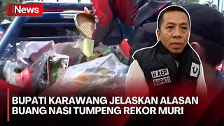 Viral Nasi Tumpeng Rekor MURI di Karawang Basi dan Dibuang, Bupati Beri Klarifikasi