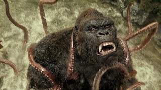 KING KONG vs GIANT SQUID  AMAZING Fight Scene   Kong  Skull Island 2017 Movie Clip