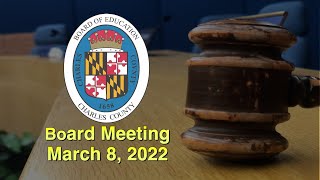 Board Meeting - March 8, 2022
