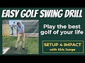 Easy Golf swing drill to learn perfect impact.