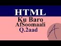 HTML: Sida Loo Sameeyo Linkiyada Website (Casharka 2aad)