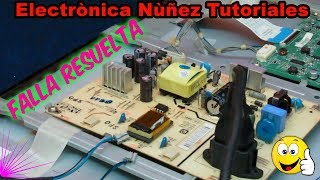 Pantalla LG lcd sin imagen falla resuelta electronica nuñez tutoriales