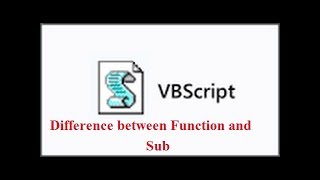 Difference between Function and Sub in VB script || Vicky Raj