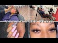 PREPARING FOR VACATION VLOG | (BRAIDS, LASHES, WAX, NAILS, ETC)