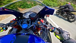 ON LIMITS 😬 Yamaha R6 and Superbikes Epic Road Racing!