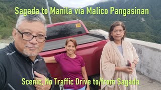 Sagada to Manila via Malico, Pangasinan. Scenic, shorter and no traffic drive to/from Sagada.