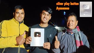 Finally Silver play button pani ayo haiii tw 🤩 Church ma celebration 🥳