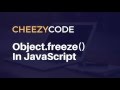 Immutable Object In JavaScript Using Object.freeze
