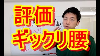 【ぎっくり腰の評価】#ぎっくり腰　姿勢評価・動作分析研究所