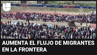 Récord de migrantes en la frontera de Texas: registran más de 12,600 indocumentados en un solo día