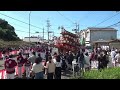 2024年 市場秋祭り 宵宮 05信達四区連合曳 三叉路 03