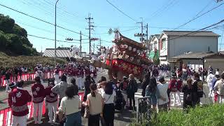 2024年 市場秋祭り 宵宮 05信達四区連合曳 三叉路 03