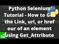 Python Selenium Tutorial #10 - How to Get the Link, url, or href of an element using Get_Attribute