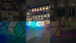 Dreidels and Hanukkah menorah in the center of Yafo.Tel Aviv,Israel 2024