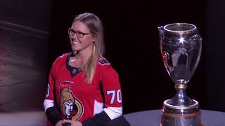 Sens vs. Capitals - Brooke Henderson Puck Drop