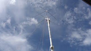 HomeBrew 20 Meter Cubical Quad Antenna At 70 Feet For Ham Radio, Field Day 2023!!!