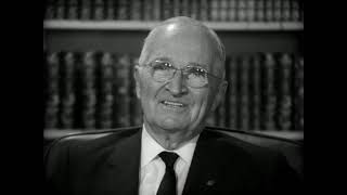 MP2002-697  Former President Truman Discusses What it Takes to Make Treaties