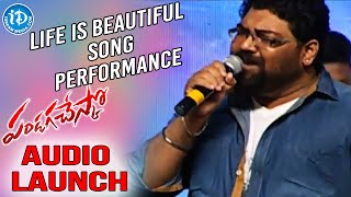 Life Is Beautiful Song Live Performance - Pandaga Chesko Movie Audio Launch | Ram, Rakul Preet