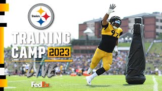 Interview with GM Omar Khan + look inside practice on August 9th | Steelers Training Camp Live