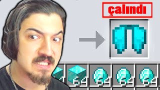 ELİTRAM ÇALINDI 😭 -200 ELMAS 😟 MİNECRAFT 27.Bölüm