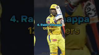 Top 10 Player's With Longest Six In IPL History 🥶 || #cricket #trending #shorts