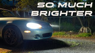 miata LED headlight upgrade