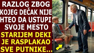 DEČAK ODBIO DA USTUPI MESTO STAROM DEKI. IZGRDILI SU GA,ALI KAD SU ČULI RAZLOG, SVI SU ZAPLAKALI...