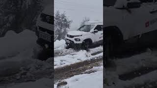 tata punch on fire in Snow vs thar vs fortuner #shortvideo #short #tatapunch