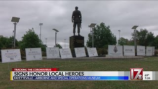 Signs honor local heroes