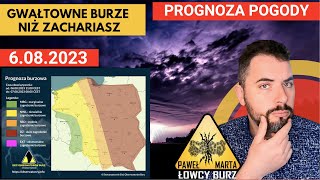 Gwałtowne załamanie pogody na wschodzie w niedzielę.  Ulewy i gwałtowne burze #Prognozaburzowa