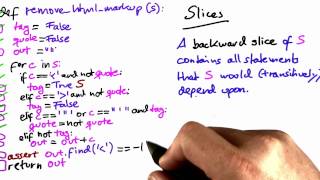 Backward Slice Solution - Software Debugging