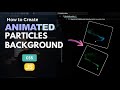 Create a Background Particles Cursor using CSS and JS | #css #javascript
