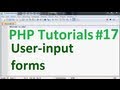 Basic PHP Tutorial 17: User Input Form Example / String Manipulation