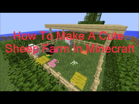 Minecraft Sheep Farm Tutorial Youtube