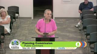 Comstock Township - Planning Commission - May 28, 2026 Planning Commission Meeting