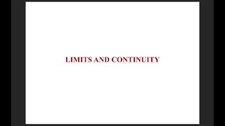 CONTINUITY - 3 - INTERMEDIATE VALUE THEOREM (IVT)