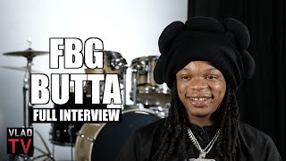FBG Butta on Beating Up Chief Keef, Know People King Von Killed, Nodding Off (Full Interview)