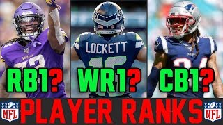 Ranking The BEST NFL Players at each Position Halfway Through The 2019 Season