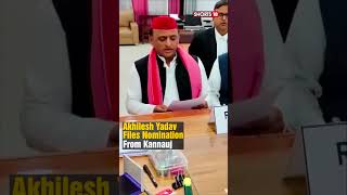 Samajwadi Party Chief Akhilesh Yadav Files Nomination For The Polls From Kannauj | N18S | #shorts