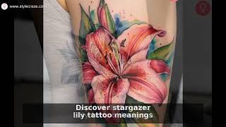Top 8 Stargazer Lily Tattoo Ideas & Meanings [2024]