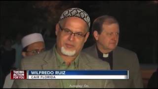 Wilfredo Amr Ruiz Participates in Interfaith Service at the Arson Attacked New Tampa Mosque