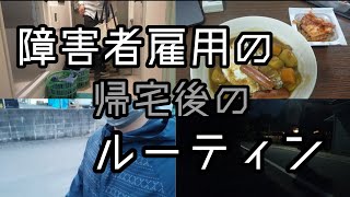 【vlog】障害者雇用フリーター男の帰宅後ルーティン【ルーティン】