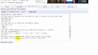 BASIC Programming lesson 7 - Read,Data and Restore