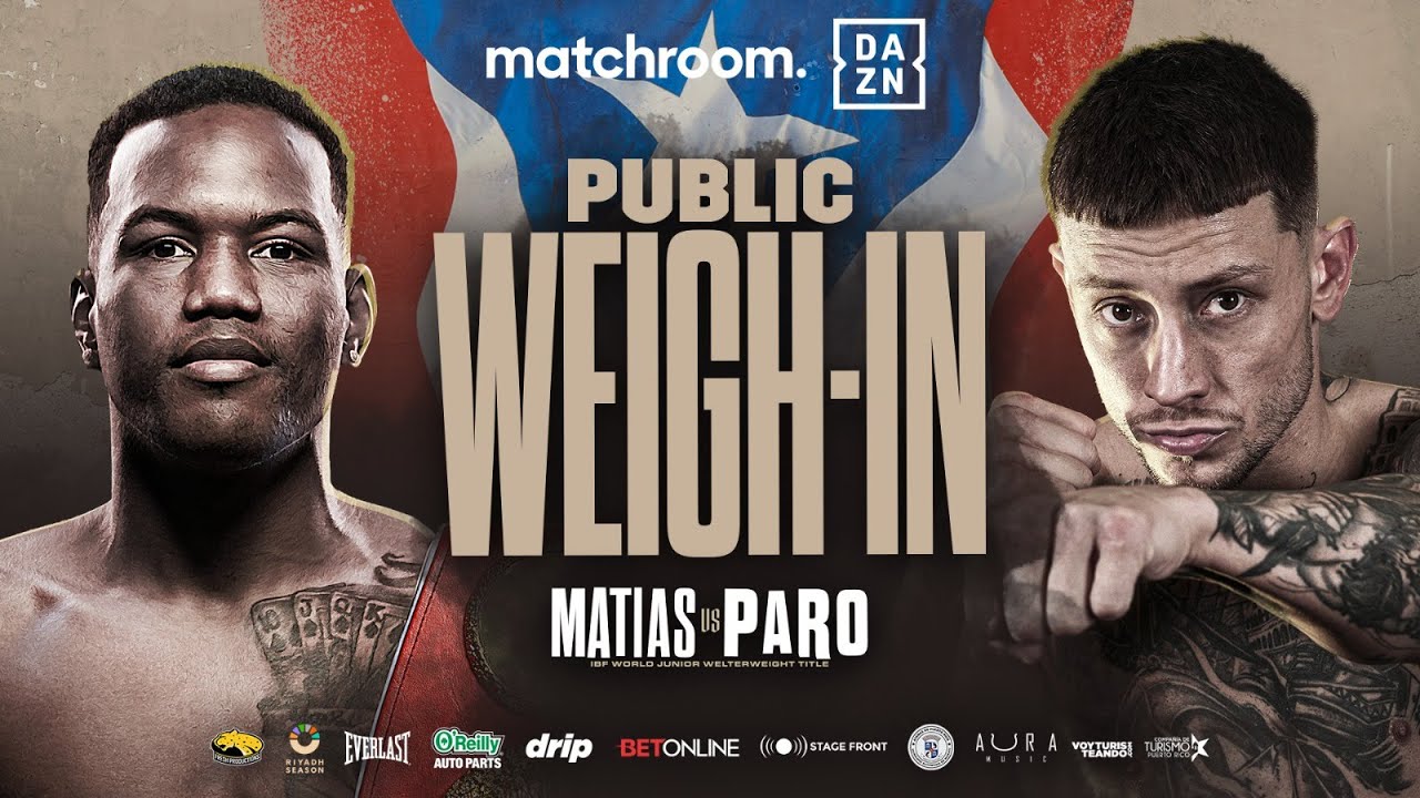 Subriel Matias Vs Liam Paro Plus Undercard Weigh In - YouTube