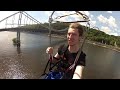 Троллей через Днепр Киев zip line kyiv gopro diesel power