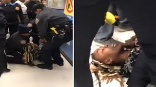 Officers pry 1-year-old from mom's arms during arrest