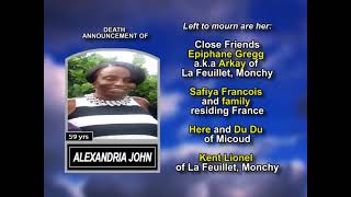 Alexandria John ~ Long Obituary